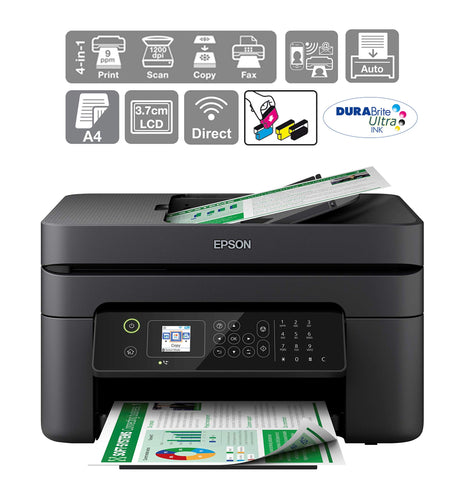 Epson WorkForce WF-2830DWF Print/Scan/Copy/Fax Wi-Fi Printer with ADF