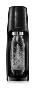 SodaStream Spirit Sparkling Water Maker black with 1 l bottle & 60 l CO2 cylinder - refillable, reusable, efficient - sparkling water dispenser