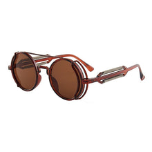 Vintage Punk Round Frame Sunglasses Men Women Glasses Small Lens Brand Designer Sun Glasses UV400 Outdoor Sports Eyewear Anti-Uv
