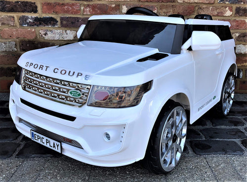 Epic Play Ltd Kids 4x4 Off Road Jeep Sport Style Off Roader 12v Electric / Battery Ride On Car white