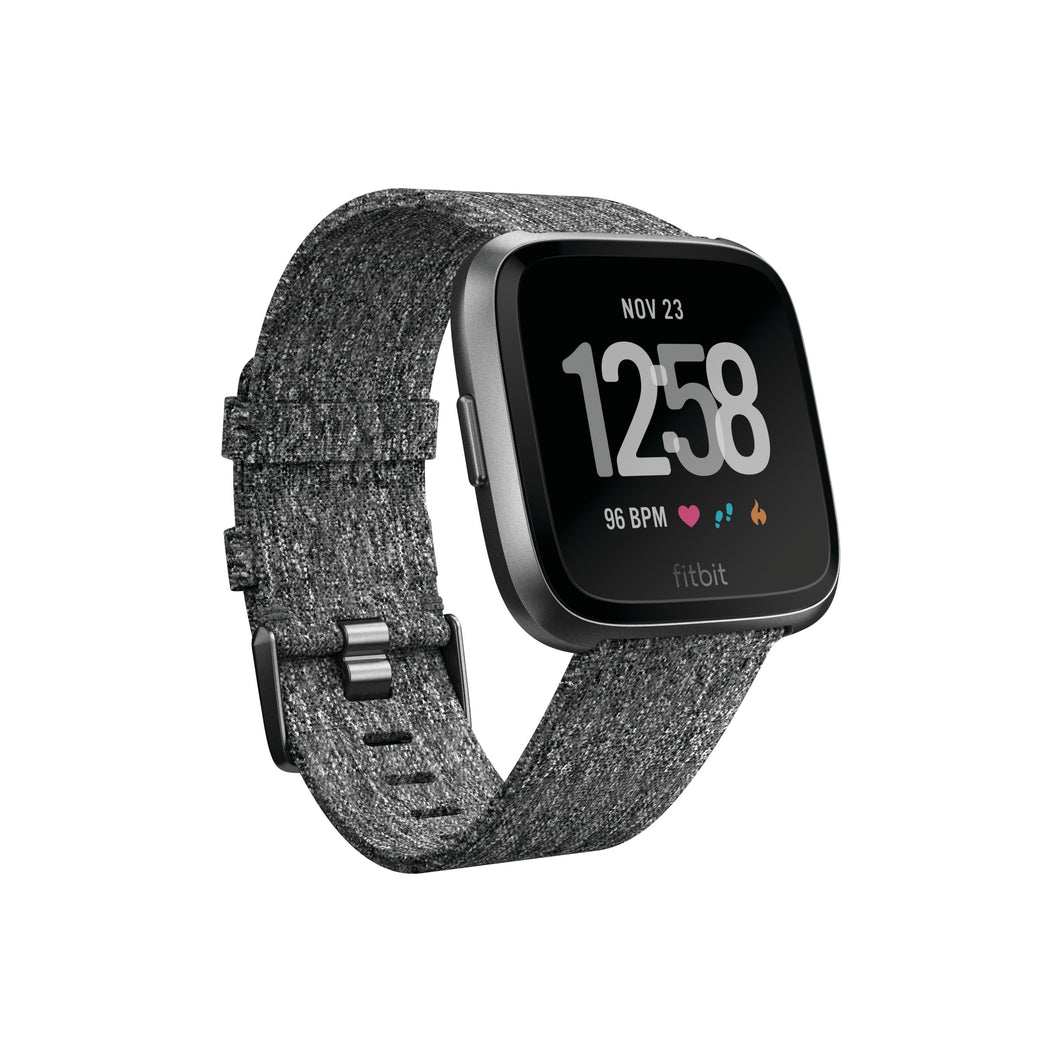 Fitbit Versa Special Edition Health & Fitness Smartwatch with Heart Rate, Music & Swim Tracking, Charcoal