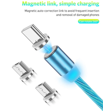 3 in 1 Magnetic Luminous Phone Charging Cable