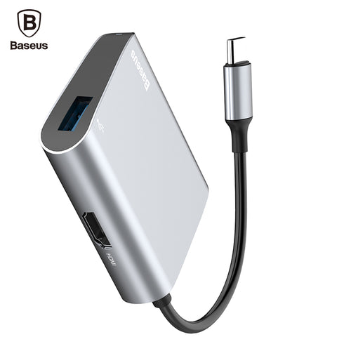 Baseus USB-C Type C HUB with USB C Typc-c to HDMI & USB 3.0 Adapter HUB For Macbook Pro