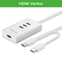 Ugreen USB 3.0 HUB to HDMI VGA Video Adapter USB Splitter External USB to HDMI Cable Converter for Computer Hubs Usb HDMI