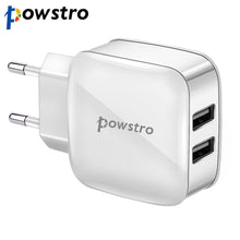 Copy of Powstro Universal Dual USB Charger 5V 2A Mobile Phone Wall Charger Travel Adapter Smart Fast Charging for iPhone Android Phone