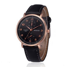 Retro Design Leather Band Analog Alloy Quartz Wrist Watch