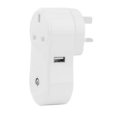 UK Plug Wireless WiFi Smart Socket Intelligent Outlet APP Remote Control Work with Amazon Alexa & Google Home Support Timing Function with 5V USB Output for Android iOS Smartphone